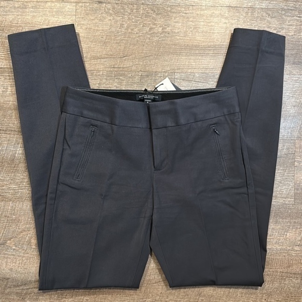 Banana republic, Martin fit stretch charcoal gray trouser pants size 6 - Picture 3 of 10